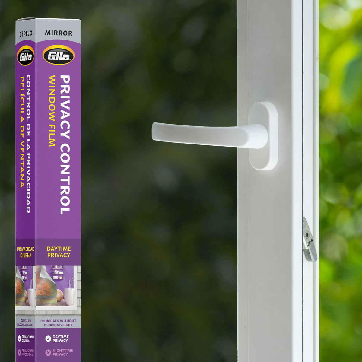 Gila Privacy Mirror Window Film showing daytime privacy with reflective exterior for exterior views