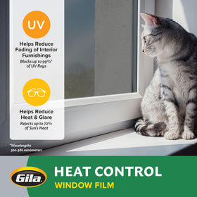 Gila Titanium Heat Control window film exterior reflects light to boost daytime privacy