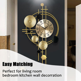 Gilacco bedroom clock offers large numerals and quiet operation for restful nights.