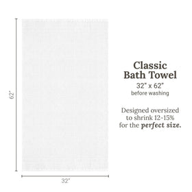 GILDEN TREE damp-free storage of white waffle towels in a bathroom.