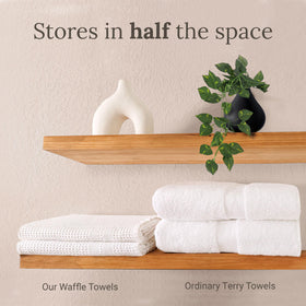 GILDEN TREE lightweight travel towel in white, compact and portable.
