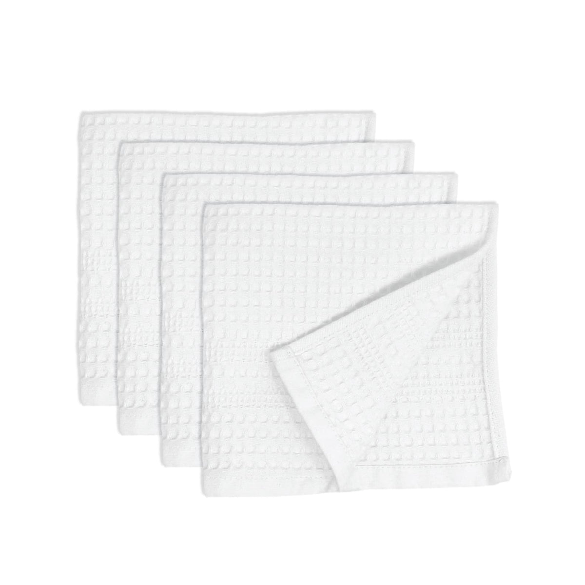 GILDEN TREE waffle washcloths face close-up for gentle exfoliation.