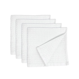 GILDEN TREE waffle washcloths face close-up for gentle exfoliation.