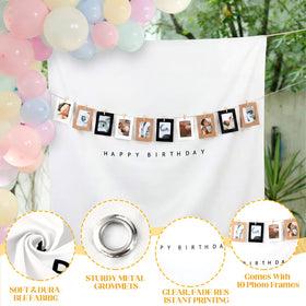 Gilprop boho wall-art banner adds warm ambiance to celebrations