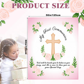 Gilprop Christian throw blanket for baptism ceremonies and ceremonial moments.