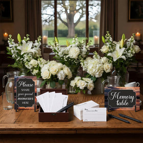 Gilprop sympathy decor kit enhances funeral and tribute settings.