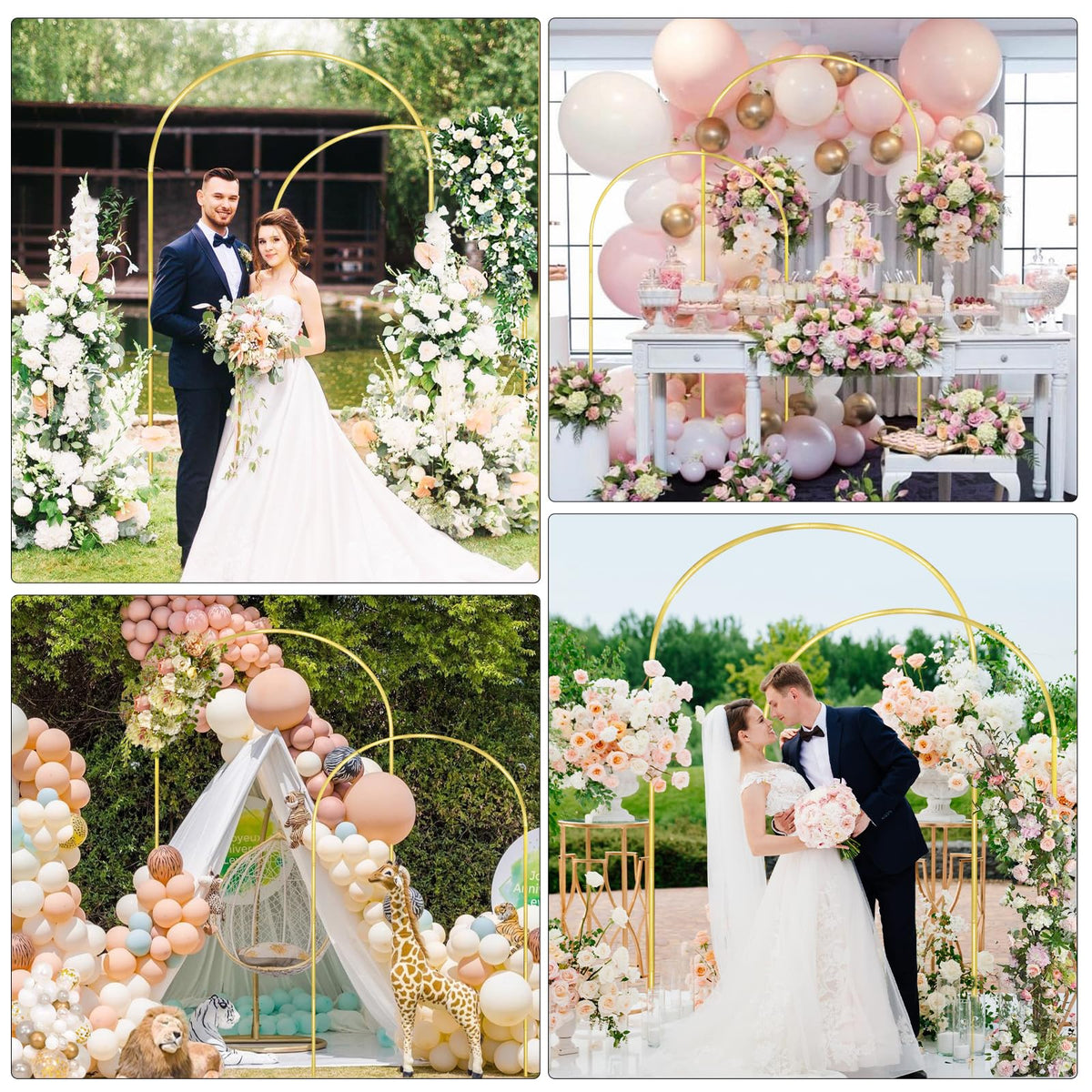 GILPWA arch decor ideas for balloons, flowers, and lights