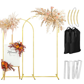 GILPWA 7.2ft wedding arch stand for elegant ceremony backdrops and photos