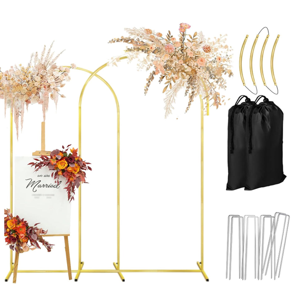 GILPWA 7.2ft wedding arch stand for elegant ceremony backdrops and photos