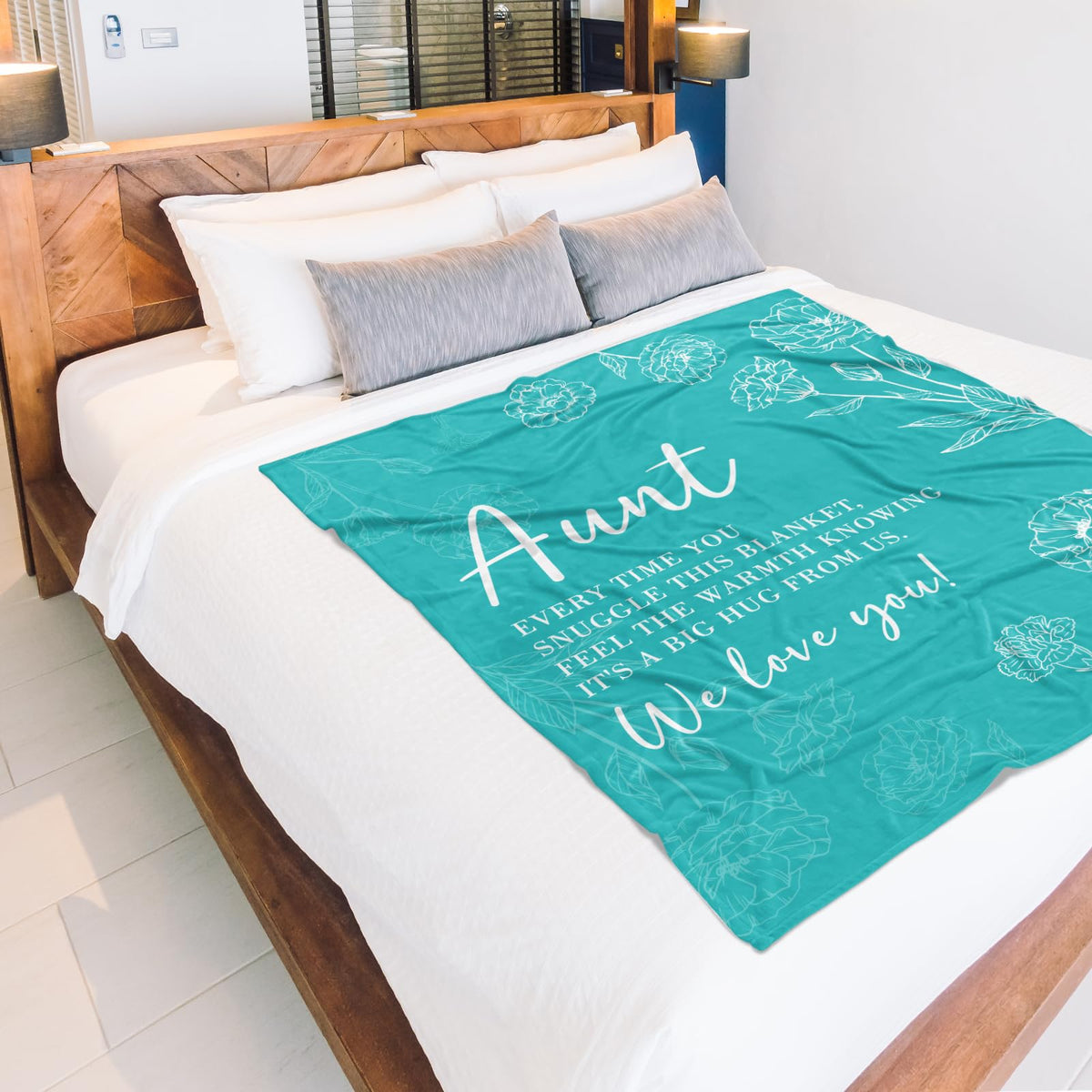 GiltGlimmer versatile aunt blanket for couch, bed, or travel