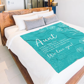 GiltGlimmer versatile aunt blanket for couch, bed, or travel