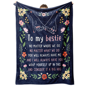 GiltGlimmer best friend blanket 60x50 on couch for cozy bonding nights.