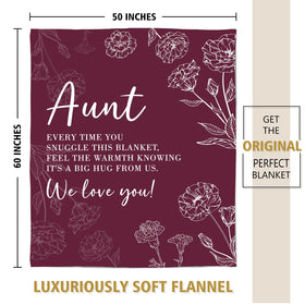 GiltGlimmer Burgundy Aunt Blanket offering season-long warmth.