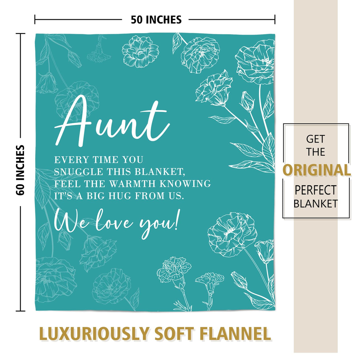 GiltGlimmer cozy teal throw blanket for memorable moments