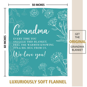 GiltGlimmer Grandma Blanket Teal soft flannel texture invites daily snuggle.
