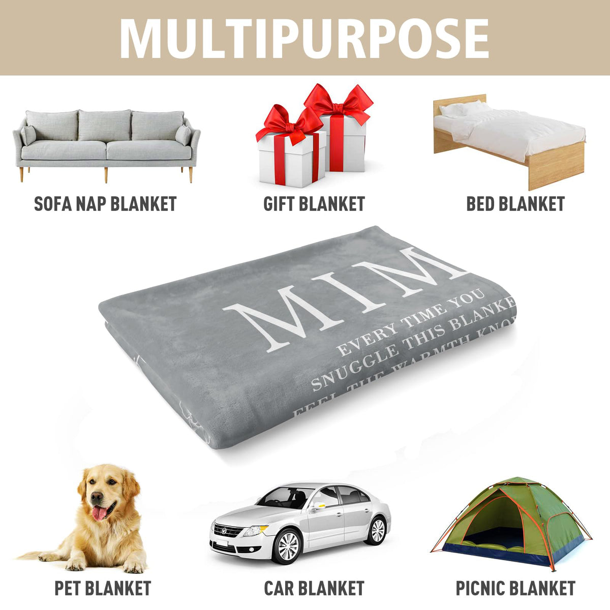 GiltGlimmer Mimi blanket as stylish home decor and comfort