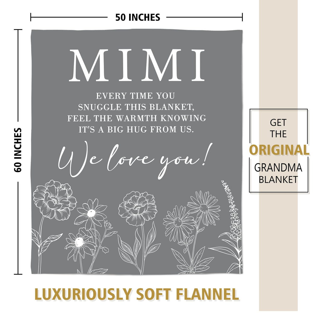 GiltGlimmer Mimi blanket makes a thoughtful grandma gift for travel