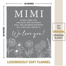 GiltGlimmer Mimi blanket makes a thoughtful grandma gift for travel