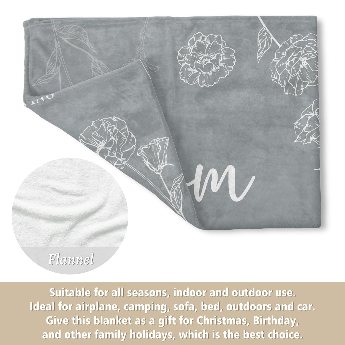 GiltGlimmer mom blanket on sofa decor illustrates cozy home styling.