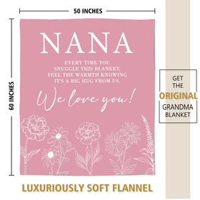 GiltGlimmer Nana blanket spread on bed for comfort