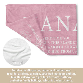 GiltGlimmer Nana close-up anti-pilling flannel in pink