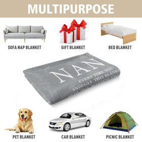 GiltGlimmer travel friendly Nana blanket with easy carry
