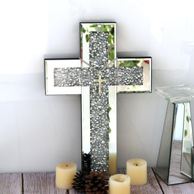 GIMORRTO cross indoor display versatile for shelves, tables, or entryways
