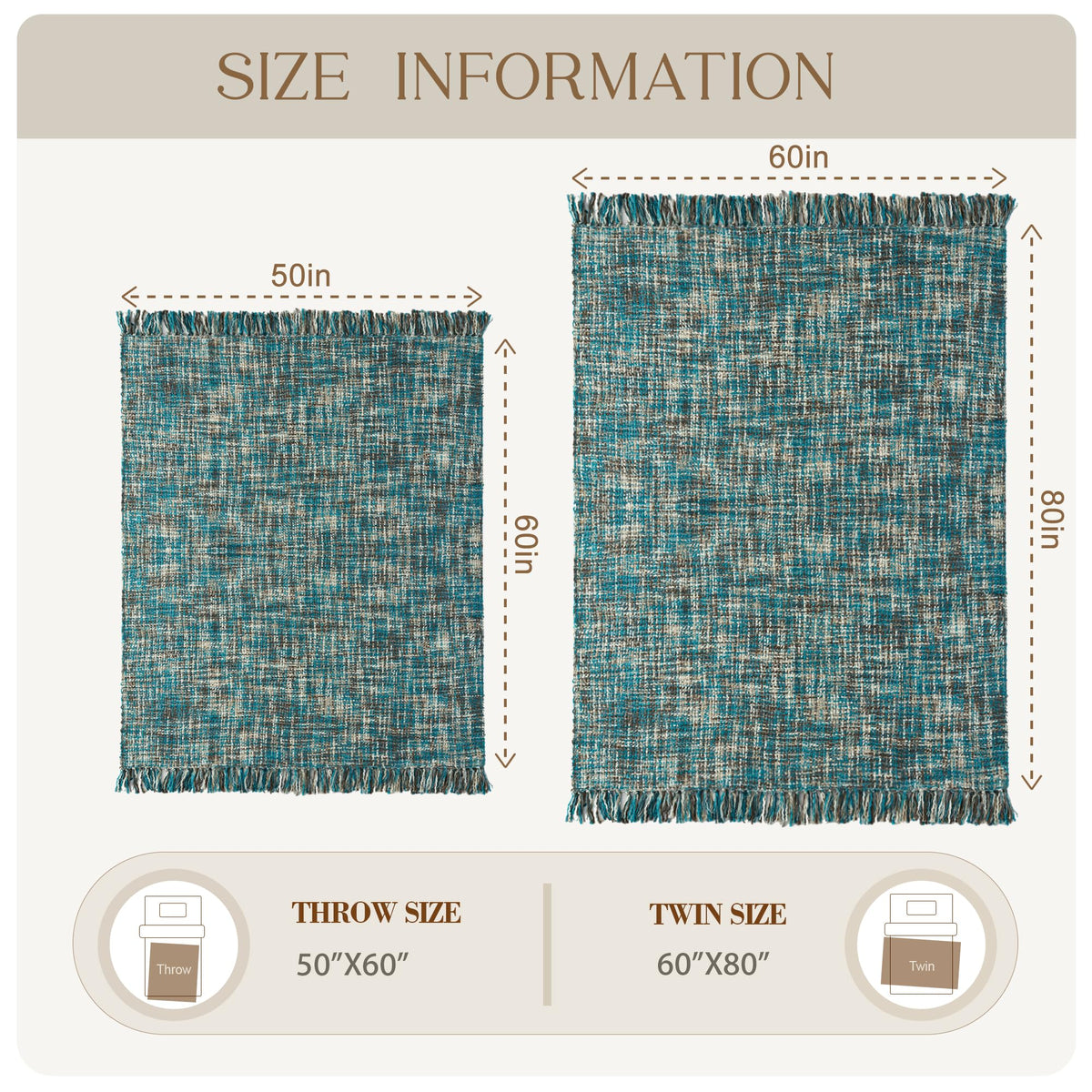 GINAMUSE cozy layering blanket for bedroom and living room
