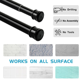 Ginbel Direct heavy-duty 33 lbs capacity keeps curtains steady and secure.