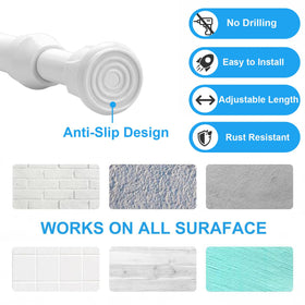 Ginbel Direct anti-slip pads at rod ends prevent movement