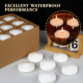 Ginitiri 8-9 hour burn keeps centerpieces bright longer.