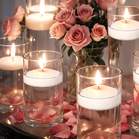 Ginitiri drip-resistant candle keeps displays neat and tidy.
