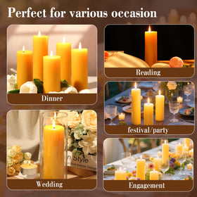 Ginitiri emergency-use beeswax candle bulk pack for outages.