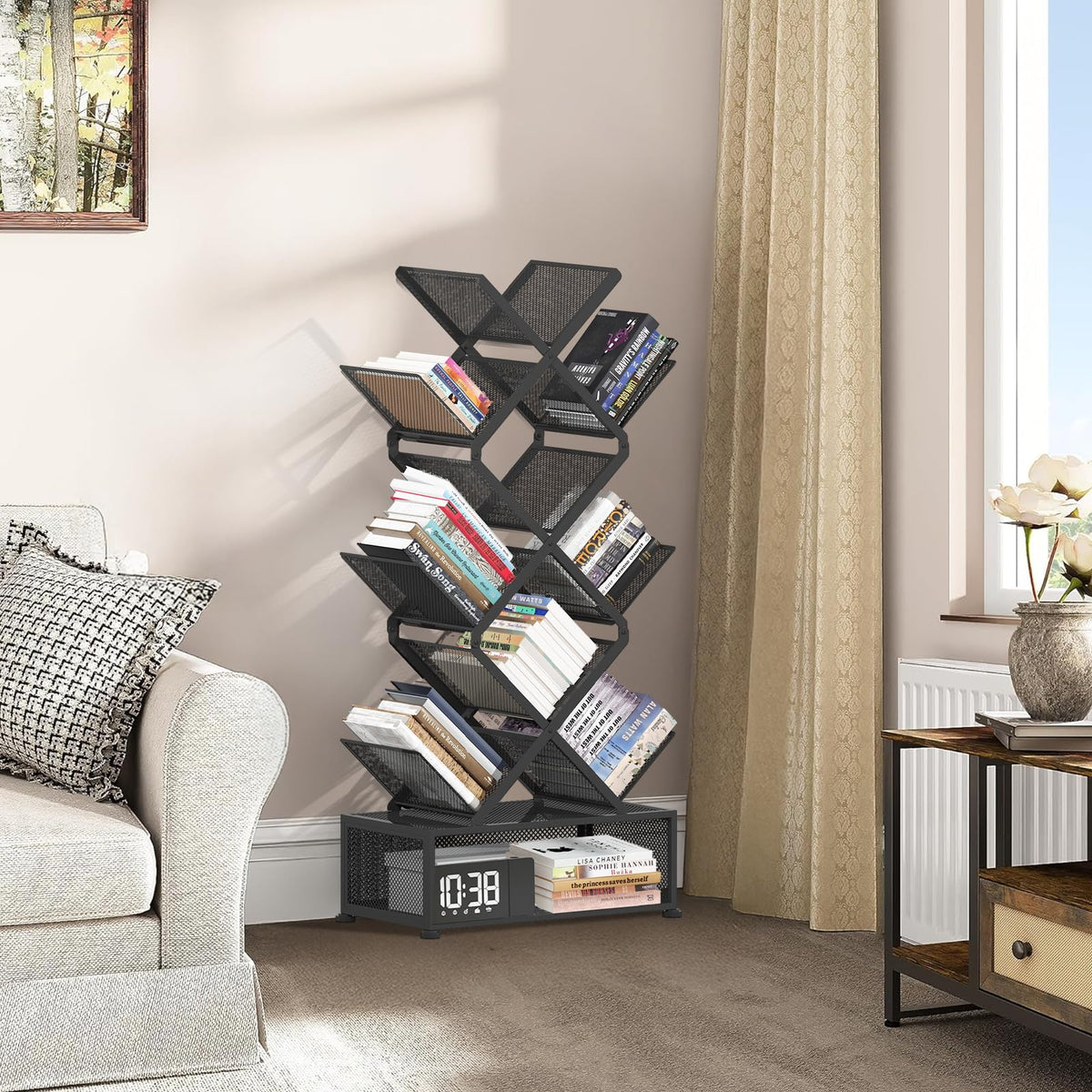 Gintan bedroom setup with natural-inspired design for versatile display