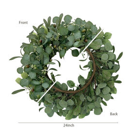 GinzeTop farmhouse decor wreath ideal for rustic styling and porches