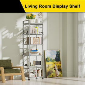 GIOTORENT 6-wire shelf kitchen use image demonstrates organized pantry storage.