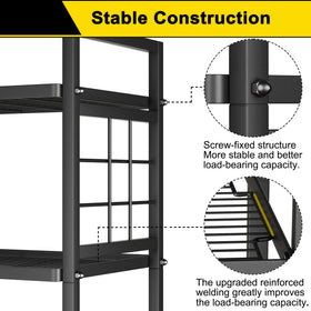 GIOTORENT adjustable shelves ideal for damp environments like bathrooms or laundry.