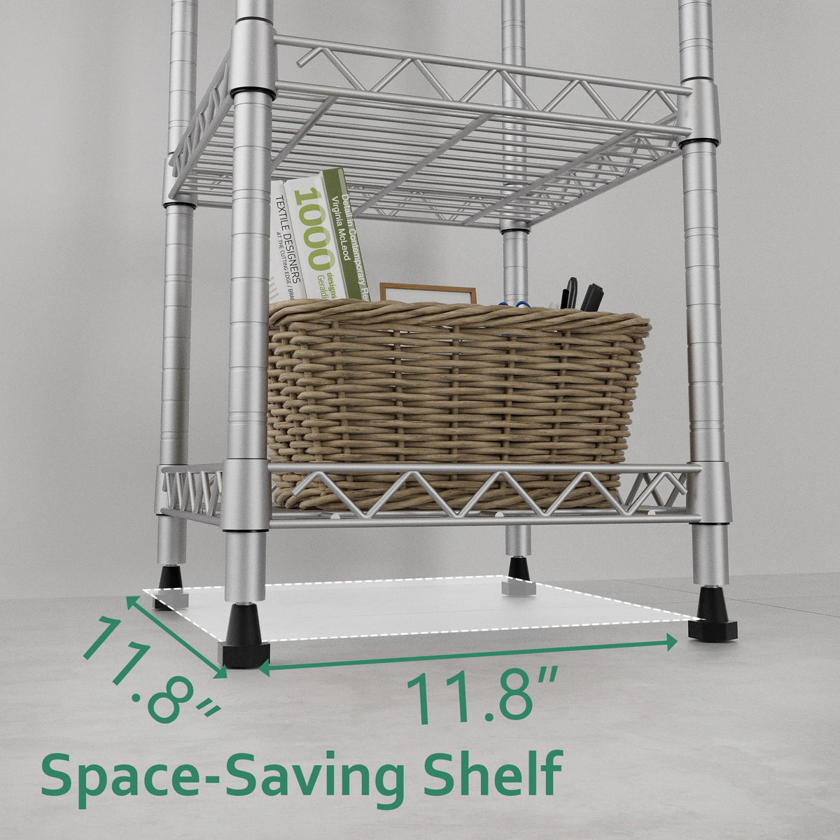 GIOTORENT laundry storage setup using five shelves.