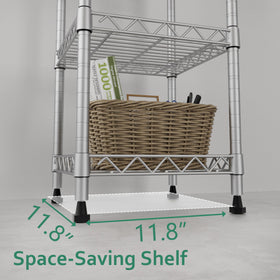 GIOTORENT laundry storage setup using five shelves.