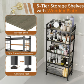 GIOTORENT shelf ideal for pantry organization and appliance storage.