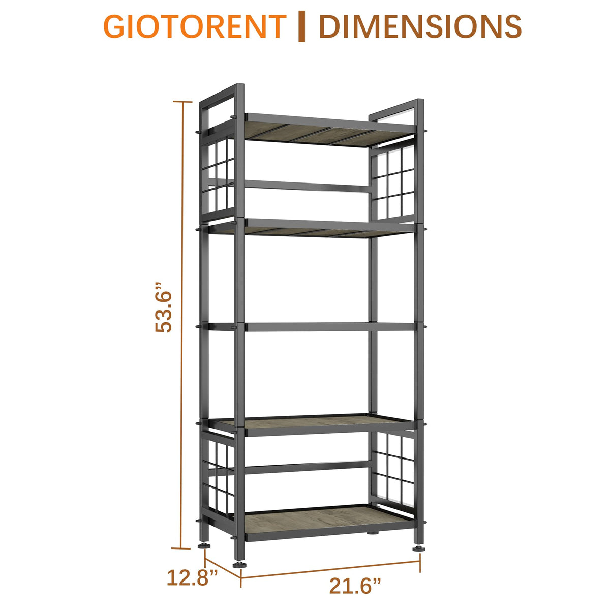 GIOTORENT screw-nut assembly highlights sturdy, tool-free setup with reliable joints.