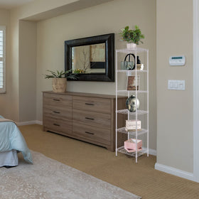 GIOTORENT sturdy steel-tube frame resists moisture for long-lasting use in kitchens or bathrooms