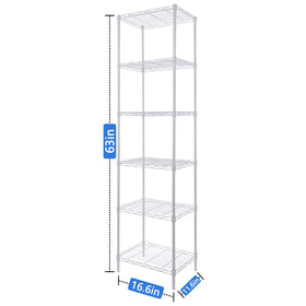 GIOTORENT wire shelf rack with adjustable height for flexible storage organization