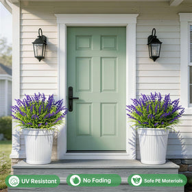 Gipsot lavender bundles provide instant fullness in window boxes.