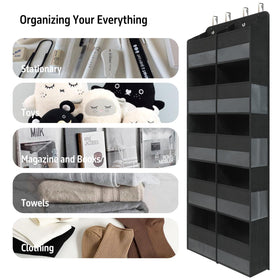 Giraffe Creation easy installation with adjustable hooks for most doors.