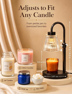 Girece candle warmer lamp adds modern decor to any room