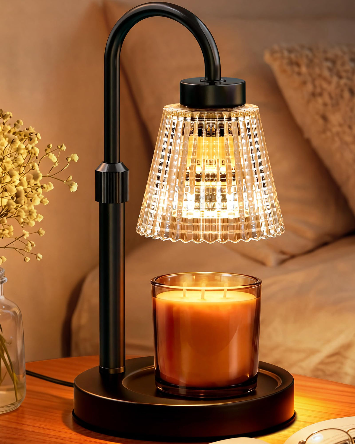 Girece Candle Warmer Lamp with timer and dimmer for flameless fragrance