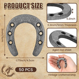 Gisafai horseshoe mini decor for rustic tables and centerpieces.