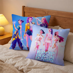 GISEO Demon Movie Hunters pillow cover Korea Pop art decor elevates fan-inspired spaces