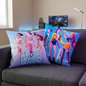 GISEO Demon Movie Hunters pillow cover soft polyester for durable, easy-care use